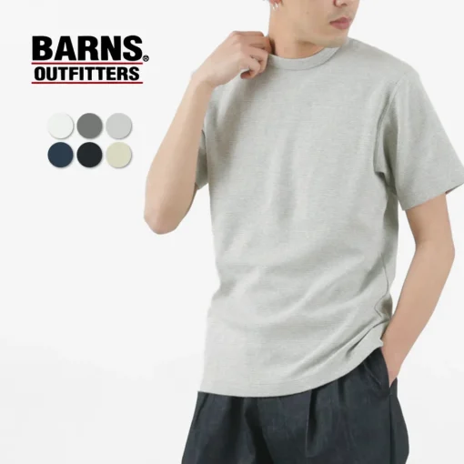 BARNS / Heavy Spun Milled Short Sleeve T-Shirt