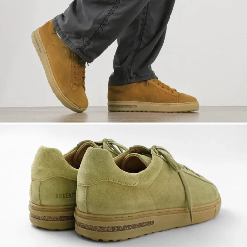 BIRKENSTOCK / Bend Low / Suede Leather Velour Leather Leather Sneakers