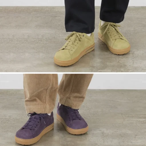 BIRKENSTOCK / Bend Low / Suede Leather Velour Leather Leather Sneakers