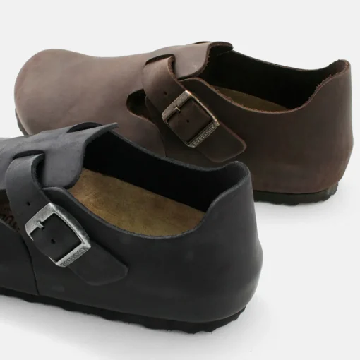 BIRKENSTOCK / LONDON / Oiled Leather Oiled Nubuck Leather Shoes