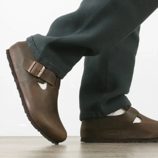 BIRKENSTOCK / LONDON / Oiled Leather Oiled Nubuck Leather Shoes