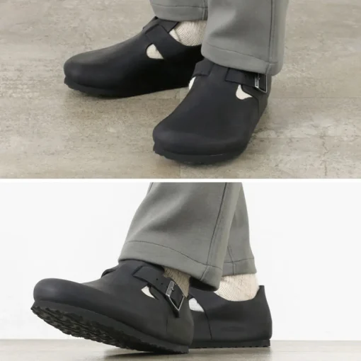 BIRKENSTOCK / LONDON / Oiled Leather Oiled Nubuck Leather Shoes