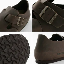 BIRKENSTOCK / LONDON / Oiled Leather Oiled Nubuck Leather Shoes