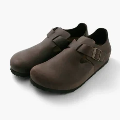 BIRKENSTOCK / LONDON / Oiled Leather Oiled Nubuck Leather Shoes