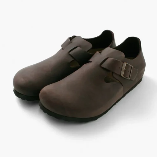 BIRKENSTOCK / LONDON / Oiled Leather Oiled Nubuck Leather Shoes