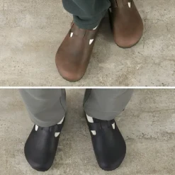 BIRKENSTOCK / LONDON / Oiled Leather Oiled Nubuck Leather Shoes