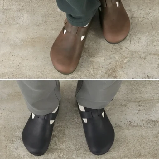 BIRKENSTOCK / LONDON / Oiled Leather Oiled Nubuck Leather Shoes