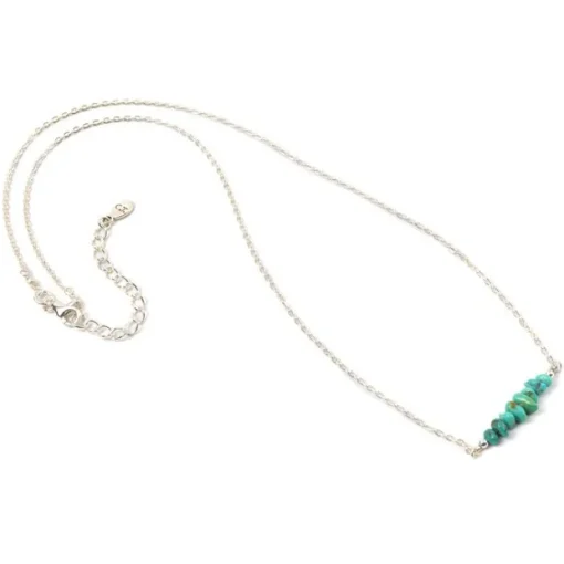 CHALISA T.. / Chips Turquoise Silver Chain 2 Way Jewellery