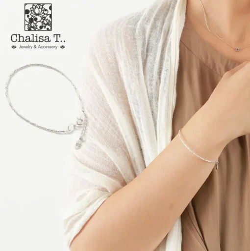 CHALISA T.. / Multi-cut Karen silver beads & tube beads / bracelet
