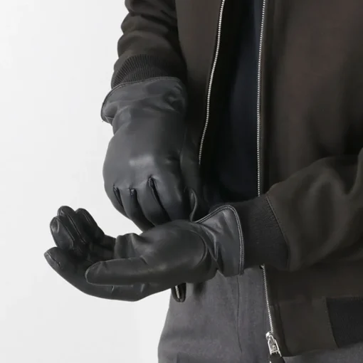 DENTS / Bisley / Cashmere-lined leather gloves