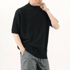 GICIPI / Calamaro Mock neck Relaxed fit Knit and sew