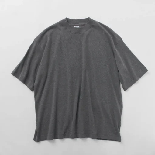 GICIPI / VONGOLA Mock Neck Relaxed Fit Milled T-Shirt