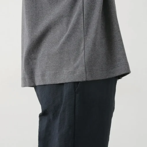 GICIPI / VONGOLA Mock Neck Relaxed Fit Milled T-Shirt