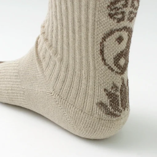 GOHEMP / Patterned Pile Crew Socks