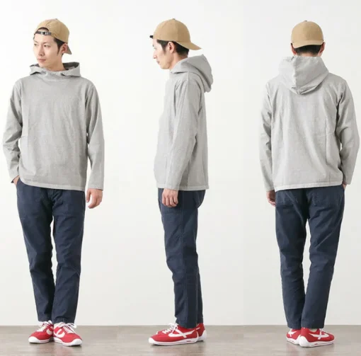 GOOD ON / Pullover hooded T-shirt/long sleeves