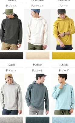 GOOD ON / Pullover hooded T-shirt/long sleeves