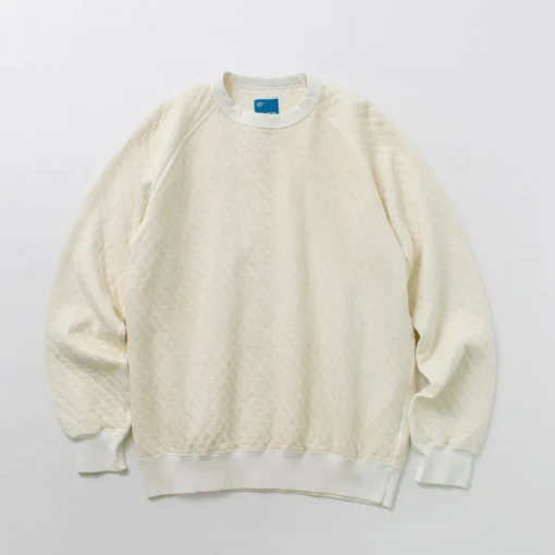 GOOD ON / Quilted Long Sleeve Raglan Crewneck Shirt Photoelectron
