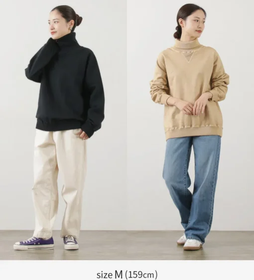 GOOD ON / Rib Neck Sweatshirt
