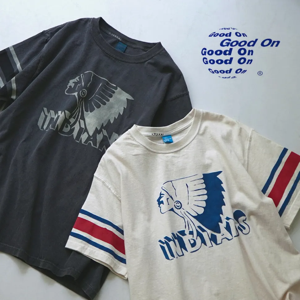 GOOD ON / Vintage Sleeve Indian S/S T-Shirt