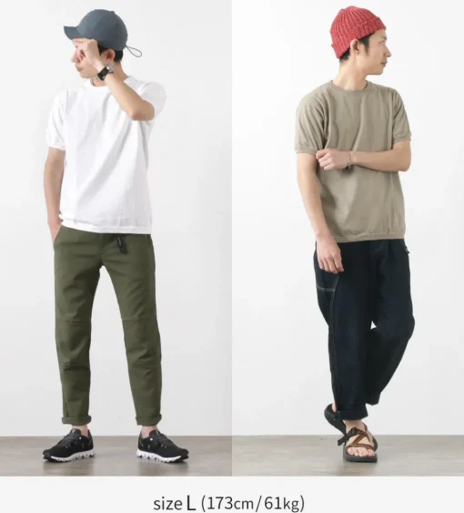 GOODWEAR / Crew Neck Short Sleeve T-Shirt Cuff and Hem Rib
