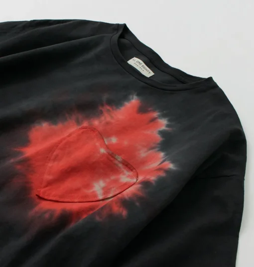 ILL ONE EIGHTY / Tie Dye Heart Pocket Short Sleeve T-Shirt