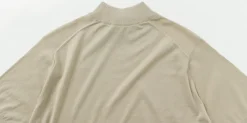 JOHN SMEDLEY / Sea Island Cotton 30 Gauge Mock Neck Knit