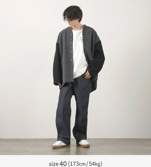 KELEN / Collarless Egg Jacket