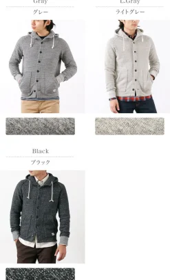 KEPANI / Honolulu / Hooded Sweatshirt Cardigan