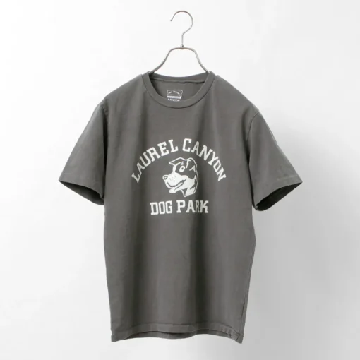 MIXTA / Basic crew print T-shirt (dog park)