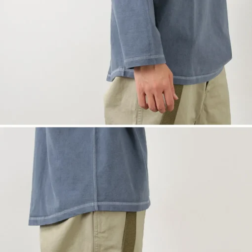 MOC T / Plating Jersey Crew Neck Long Sleeve Big Tee