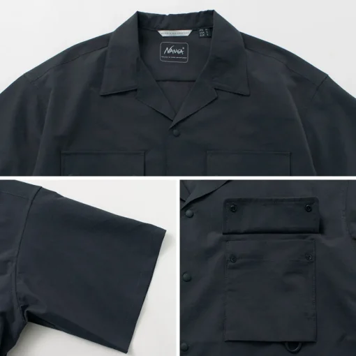 NANGA / Dot Air Utility pocket Short Sleeve Shirt