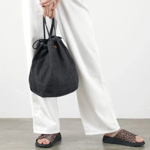 NAPRON / 8oz non-faded Shin denim Patient bag medium 13L