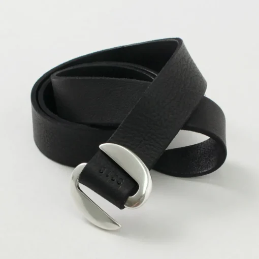ORCIANI / Hunting Double Suede and Leather Belt S-Buckle