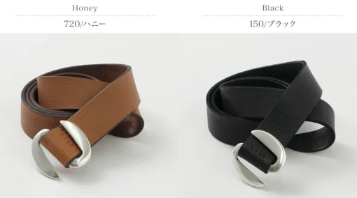 ORCIANI / Hunting Double Suede and Leather Belt S-Buckle