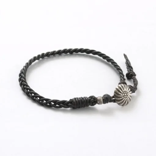 PHADUA / Braided 1.5mm Leather Anklet