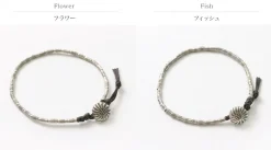 PHADUA / Karen Silver Beaded Concho Anklet