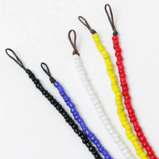 PHADUA / Solid glass bead anklet