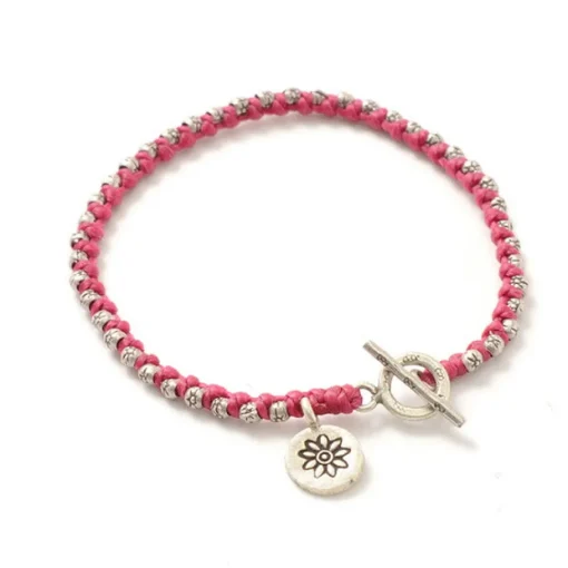 PHADUA / Wax Cord Silver Series Bracelet