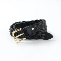 PITTI PELLE / Mesh Leather Belt 35mm width 4mm thick