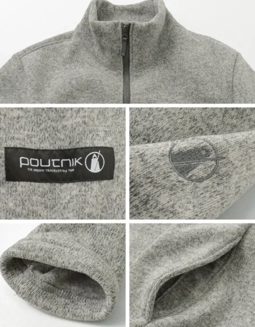 POUTNIK BY TILAK / Monk zip-up fleece jacket