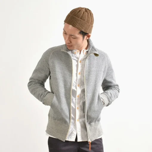 RE MADE IN TOKYO JAPAN / Classic sweatshirt stand-up collar blouson
