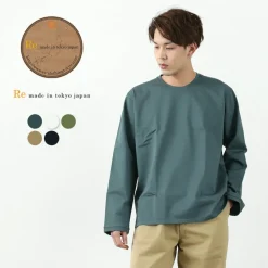 RE MADE IN TOKYO JAPAN / Dress organic T-shirt L/S