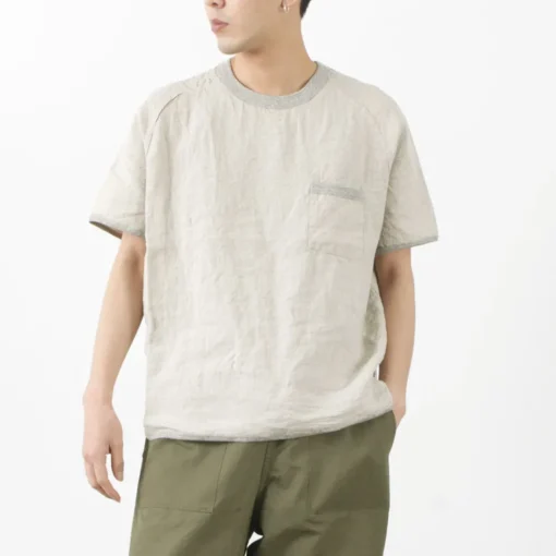 RE MADE IN TOKYO JAPAN / French Linen T-Shirt