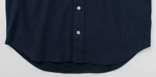 ROCOCO / Pique Short Sleeve Button Down Shirt