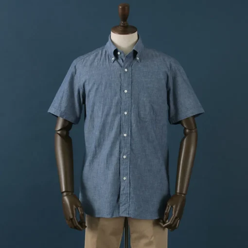 ROCOCO / Selvage Chambray S/S Button Down Shirt