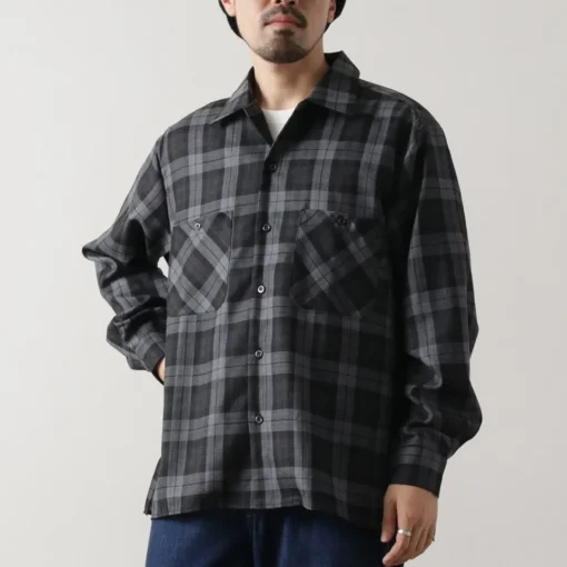 ROCOCO / Wool Open-Collared Shirt