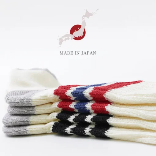 ROTOTO / R1255 Coarse Ribbed Old School Socks
