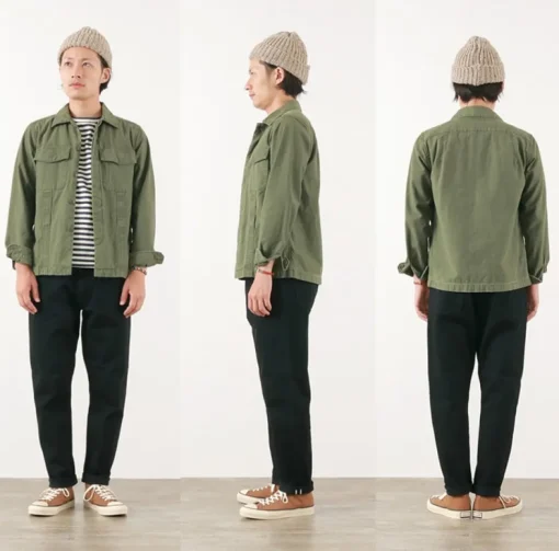 SANCA / Black denim tapered 5P trousers