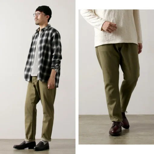 SANCA / UK Green Denim Tapered 5-Pants