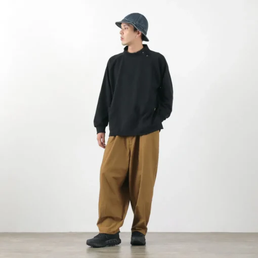 SLOW HANDS / Back Satin Poofy Tuck Pants